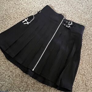 KILLSTAR DEVIL IN DISGUISE BLACK MINI SKIRT NWOT SIZE L